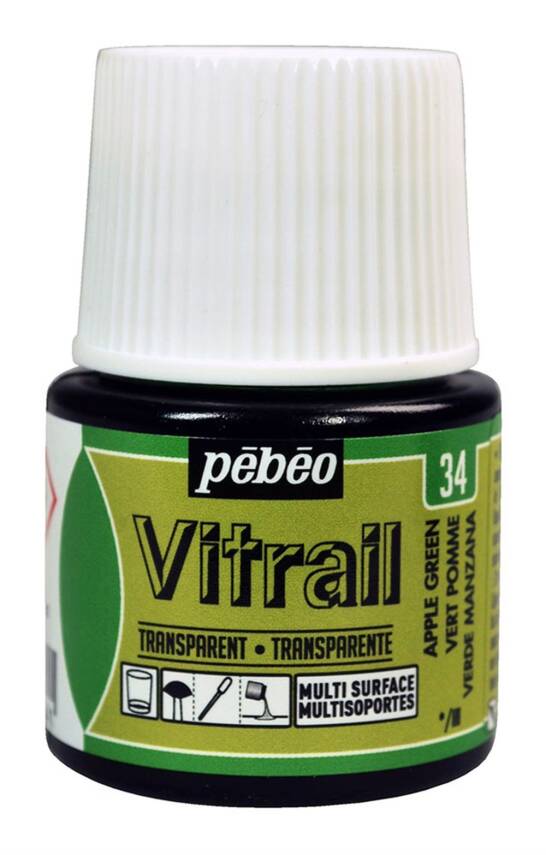 Pebeo Vitrail Glass Paint 45 ml 34 Apple Green - 1