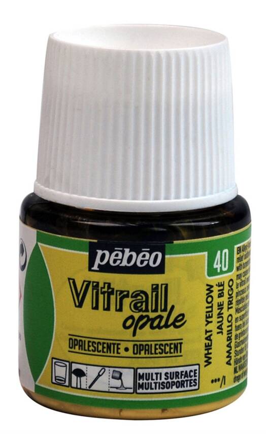 Pebeo Vitrail Glass Paint 45 ml 40 Opaque (Opaque) Wheat Yellow - 1