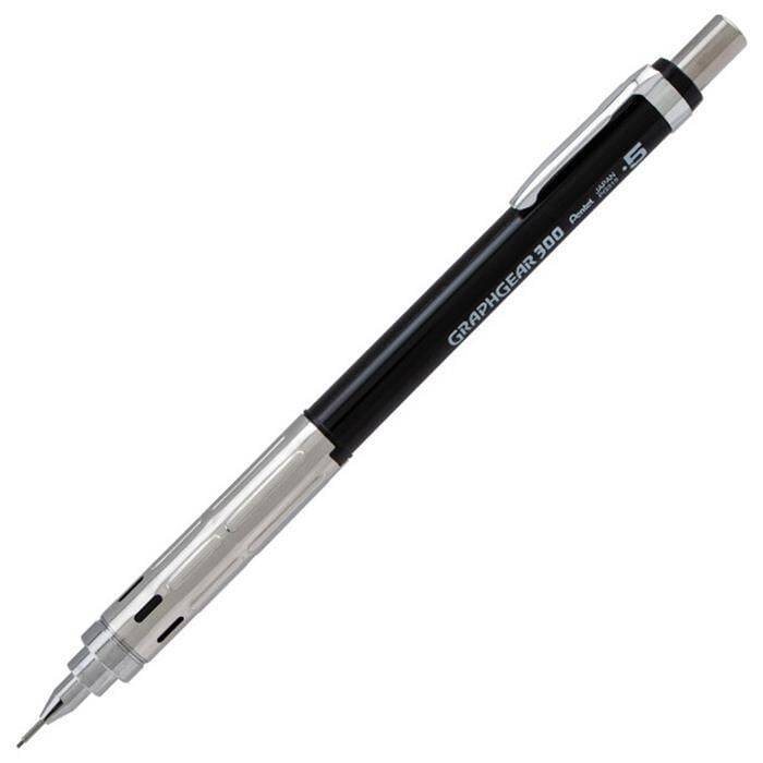 Pentel Graphgear 300 Versatile Technical Drawing and Writing Pen 0.5 mm Black - 1