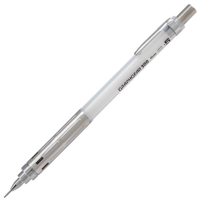 Pentel Graphgear 300 Versatile Technical Drawing and Writing Pen 0.5 mm White - 1