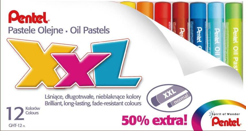 Pentel Oil Pastel Set 12 Pieces XXL - 1