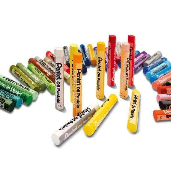 Pentel Yağlı Pastel Boya 24 Renk XXL - 3