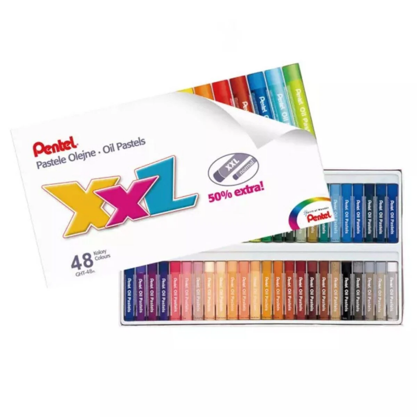 Pentel Yağlı Pastel Boya XXL 48 Renk - 1