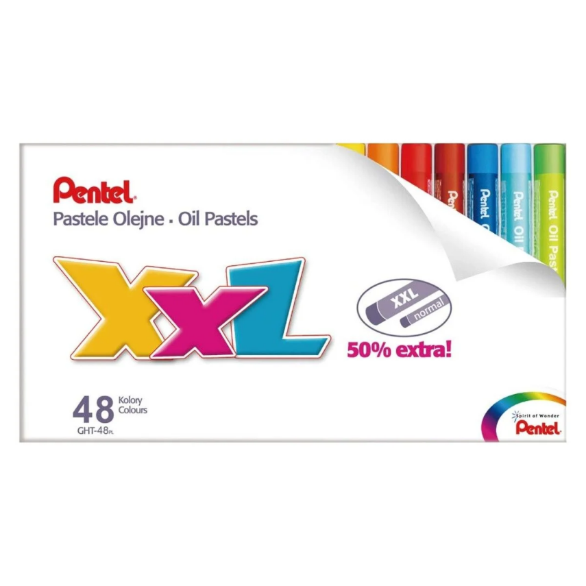 Pentel Yağlı Pastel Boya XXL 48 Renk - 3