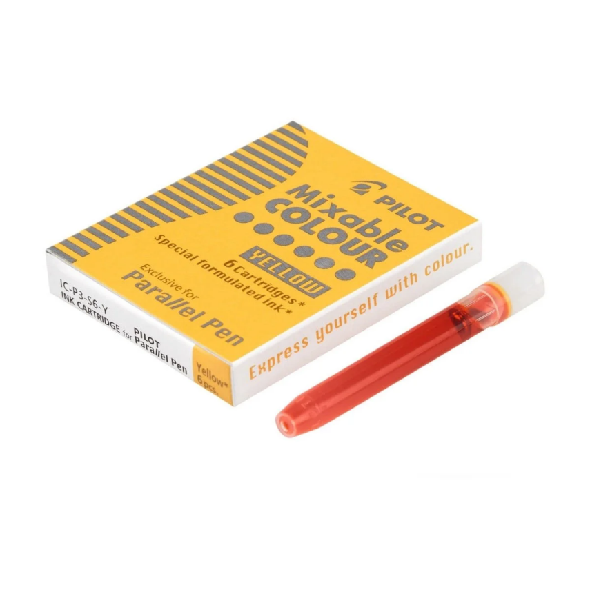 Pilot Parallel Pen Original Cartridge Yellow 6 Pieces - 1