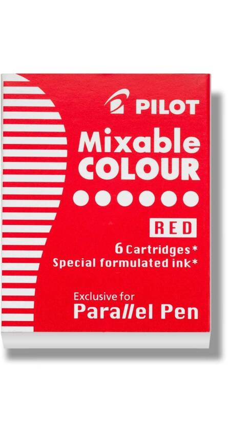 Pilot Parallel Pen Original Red Cartridge 6 Pieces - 1