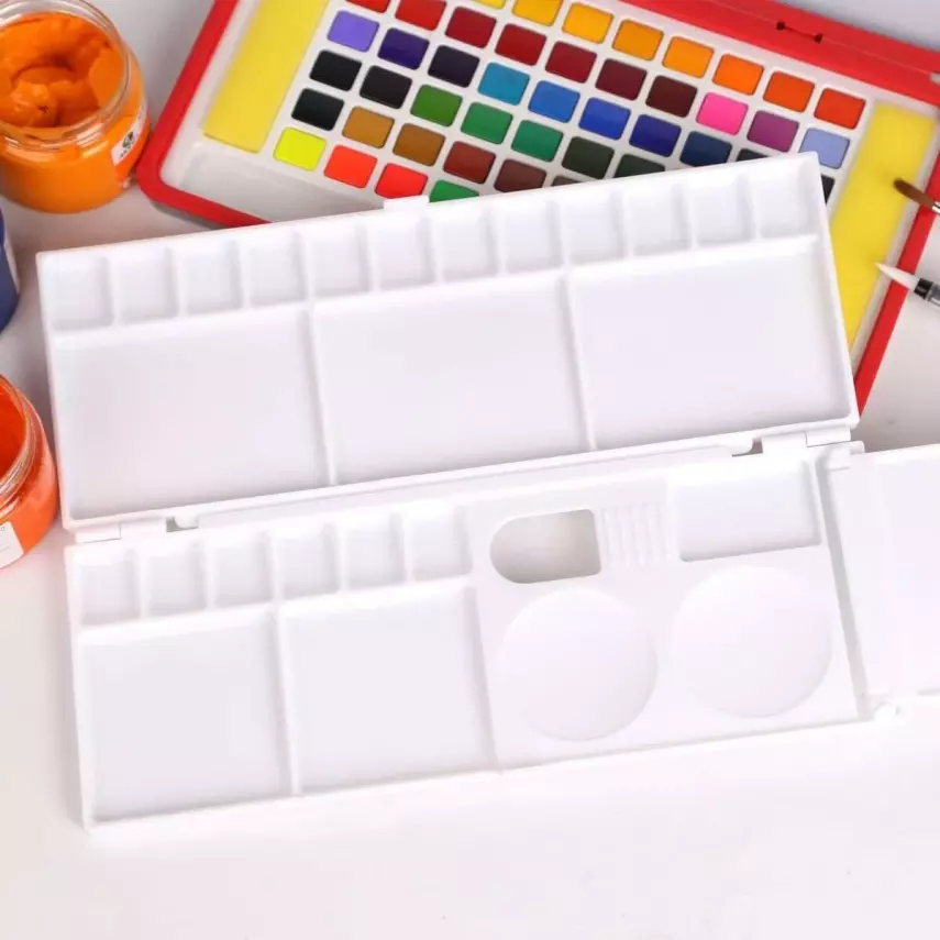 Plastic Watercolor Palette Multifunctional - 4