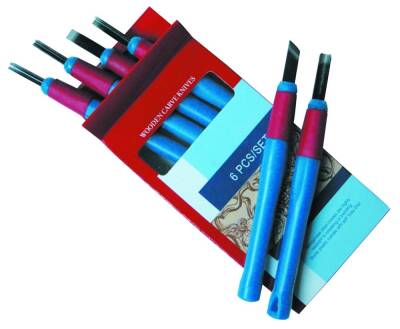 Ponart Carving Set Plastic Handle 6 Pieces