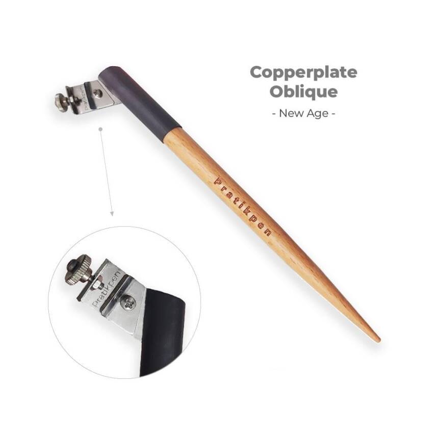 Pratikpen Copperplate Oblique New Age Siyah - 1