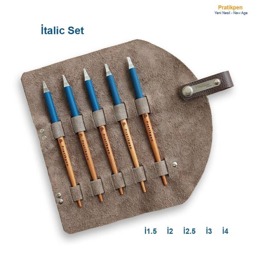 Pratikpen Italic Calligraphy Pen Set New Age 5-Piece - 1