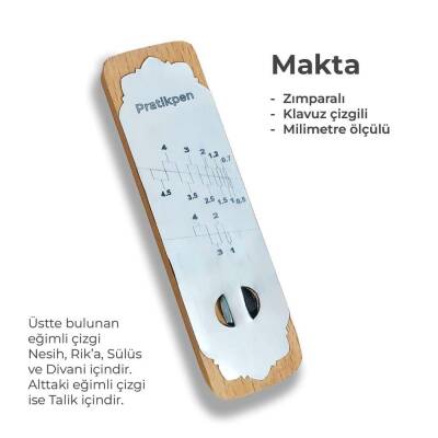 Pratikpen Makta Guided Sandpaper Measured (mm)