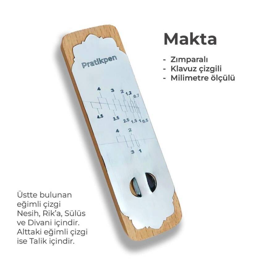 Pratikpen Makta Guided Sandpaper Measured (mm) - 1