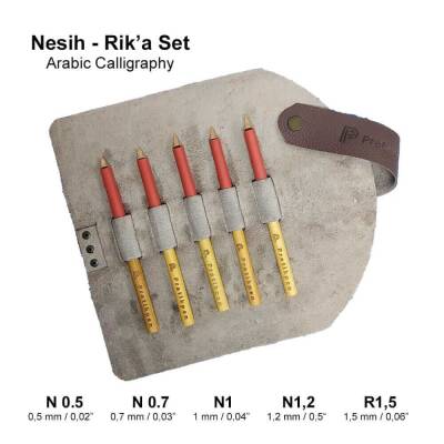Pratikpen Nesih Rik'a Set - Leather Pen Holder
