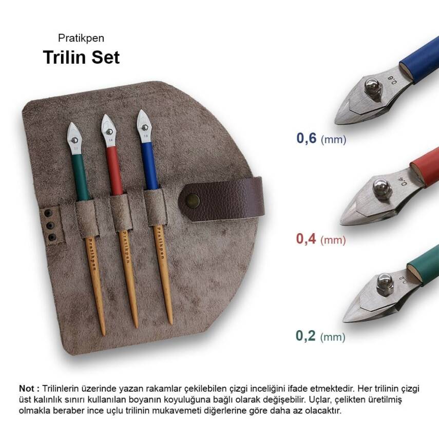 Pratikpen Ruling Set 0.2-0.4-0.6 mm 3-piece - 1