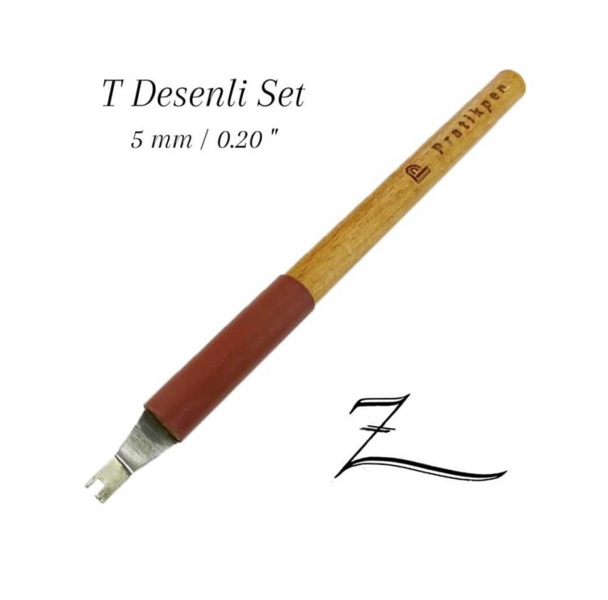 Pratikpen (T) Patterned Calligraphy Pen 5 mm - 1