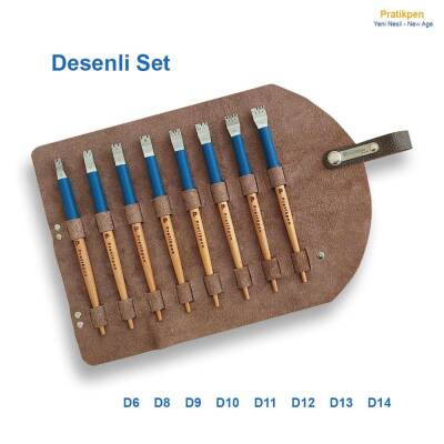 Pratikpen T Patterned Calligraphy Pen Set New Age 8-Piece