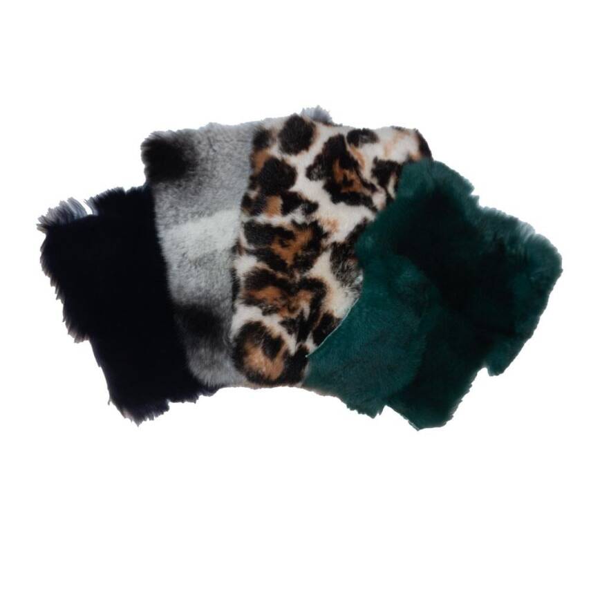 Rabbit Skin Hand Mat Colorful - 2