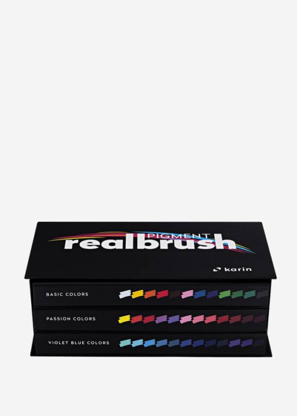 Realbrush Designer Set 36 Basic,Passion,Violet Blue Colors - 1