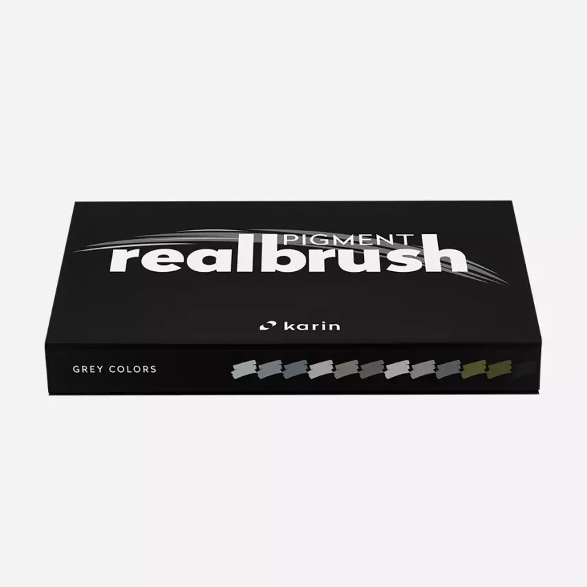 Realbrush Pigment Set 12 Grey Colors - 1