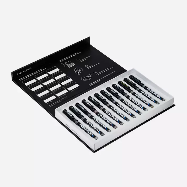 Realbrush Pigment Set 12 Grey Colors - 3