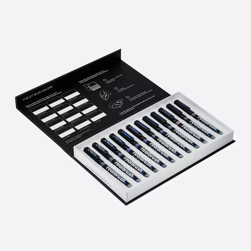 Realbrush Pigment Set 12 Violet-Blue Colors - 3