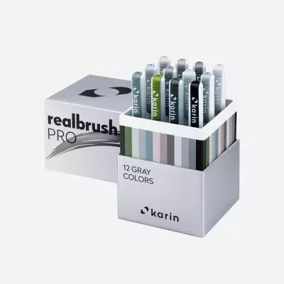 Realbrush PRO Set 12 Gray Colors