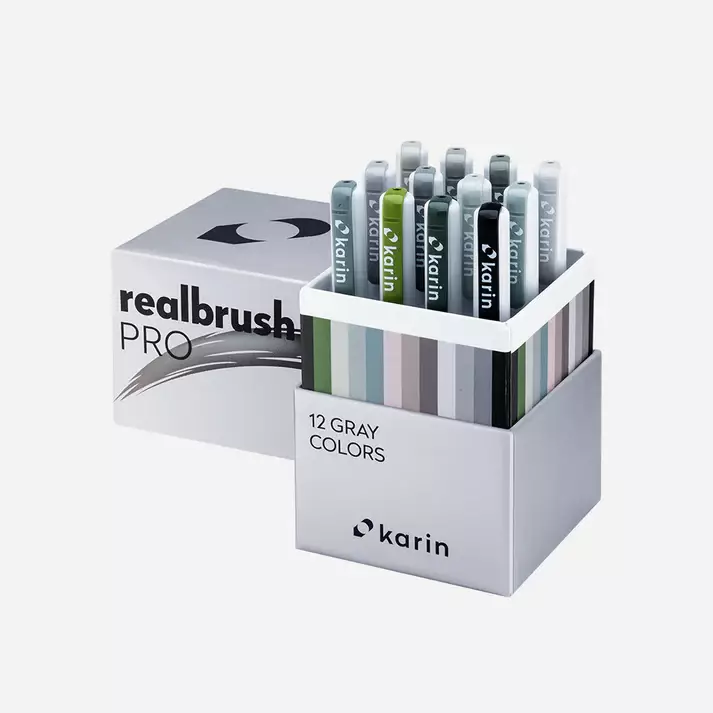 Realbrush PRO Set 12 Gray Colors - 1