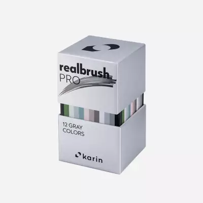 Realbrush PRO Set 12 Gray Colors - 3