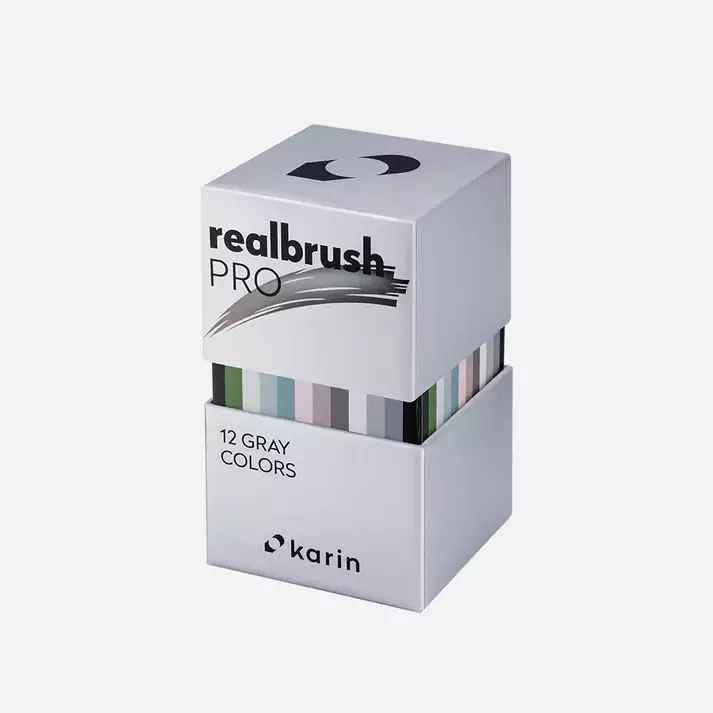 Realbrush PRO Set 12 Gray Colors - 3