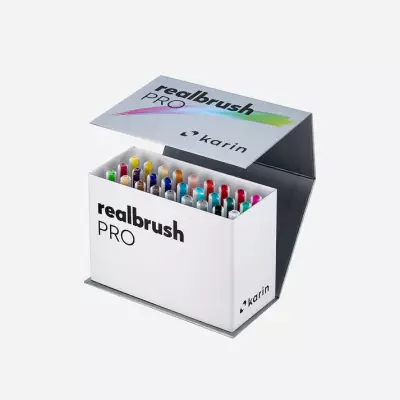 Realbrush PRO Set 26 Basic Colors + Blender