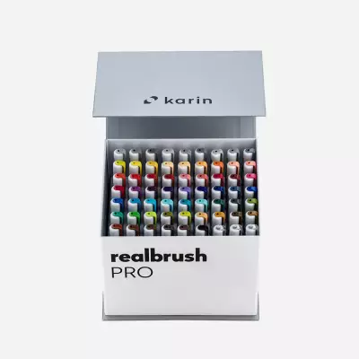 Realbrush PRO Set 60 Basic Colors + 3 Blender