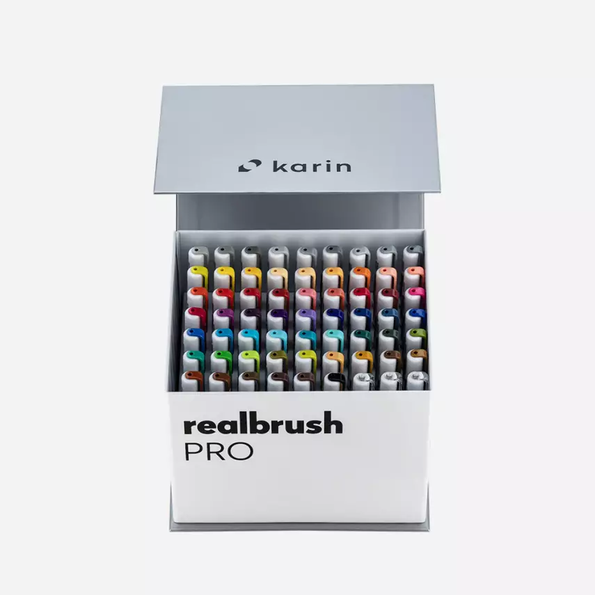 Realbrush PRO Set 60 Basic Colors + 3 Blender - 1