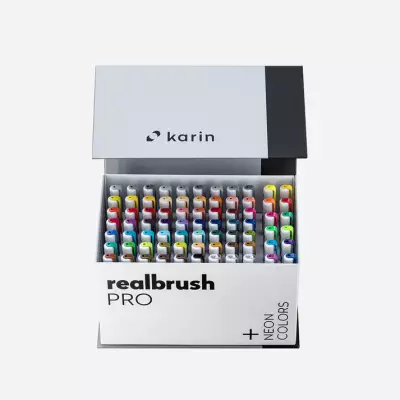 Realbrush PRO Set 72 Basic Colors + 3 Blender