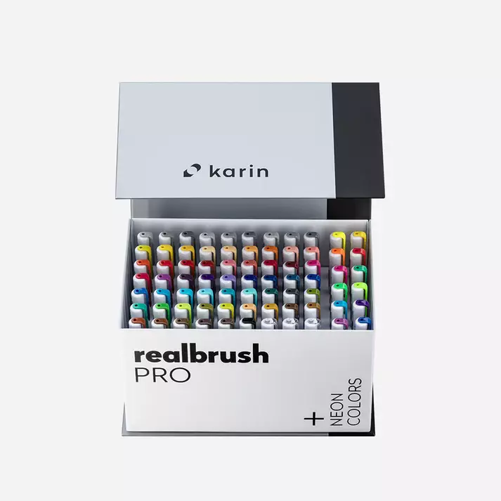 Realbrush PRO Set 72 Basic Colors + 3 Blender - 1