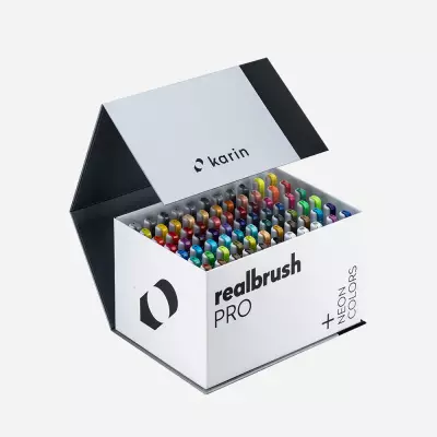 Realbrush PRO Set 72 Basic Colors + 3 Blender (1)