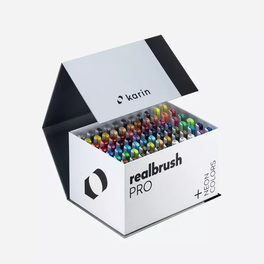 Realbrush PRO Set 72 Basic Colors + 3 Blender - 2