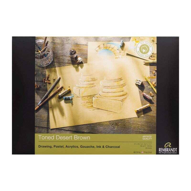 Rembrandt Toned Desert Brown Çok Amaçlı Sanatsal Blok A4 180 gr 50 Yaprak - 1
