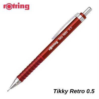 Rotring Tikky Retro Mechanical Pencil Metallic Red 0.5 mm