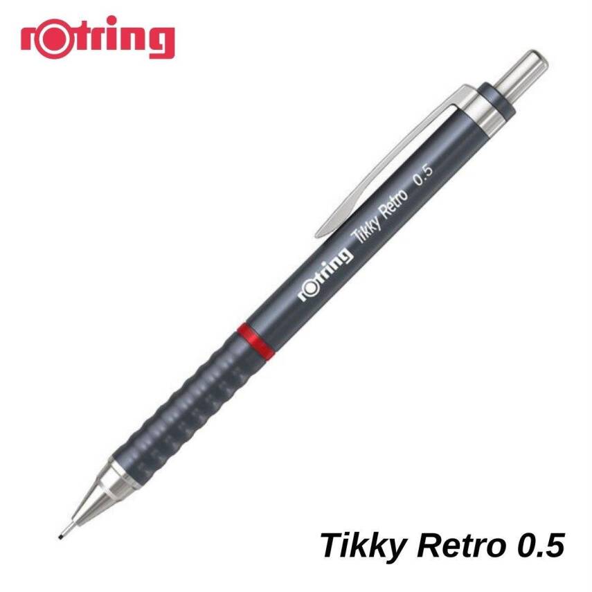 Rotring Tikky Retro Versatil Kalem Metalik Gri 0.5 mm - 1