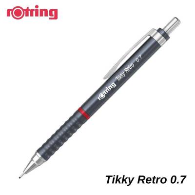 Rotring Tikky Retro Versatil Kalem Metalik Gri 0.7 mm