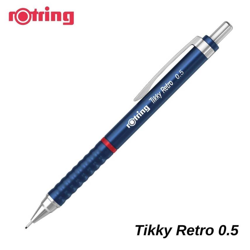 Rotring Tikky Retro Versatile Pen Metallic Blue 0.5 mm - 1