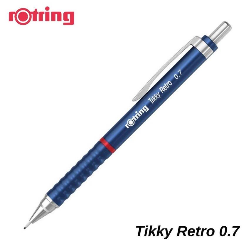 Rotring Tikky Retro Versatile Pen Metallic Blue 0.7 mm - 1