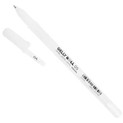 Sakura Gelly Roller 0.5- White Roller Gel Pen