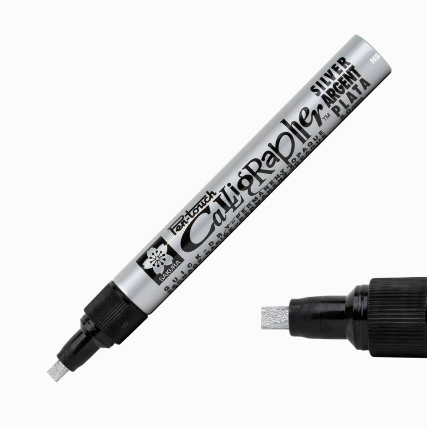 Sakura Pen Touch Calligraphy Pen 5.0mm - Silver - 1