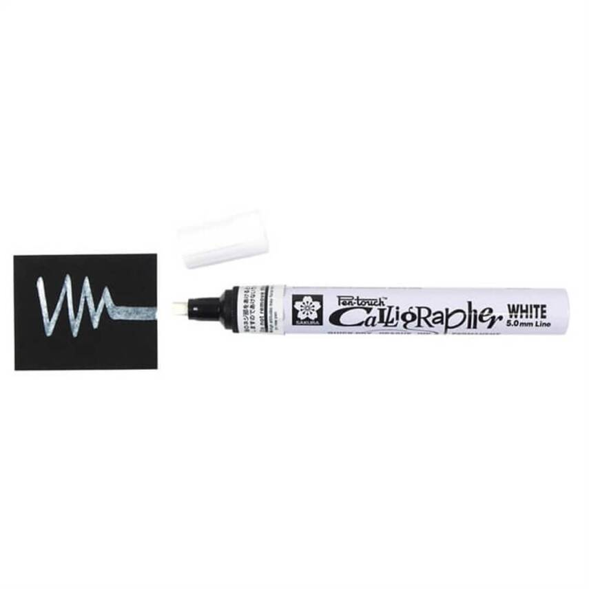 Sakura Pen Touch Calligraphy Pen 5.0mm - White - 1