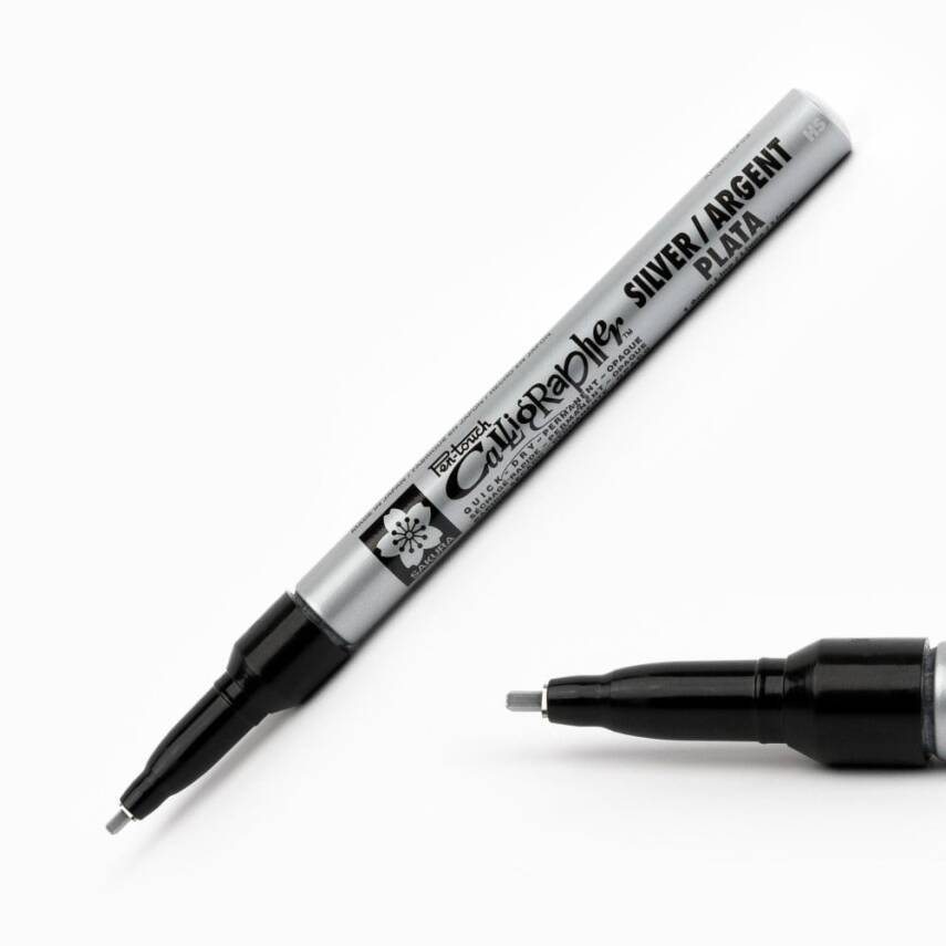 Sakura Pen Touch Calligraphy Pen Fine 1.8mm Silver - 1