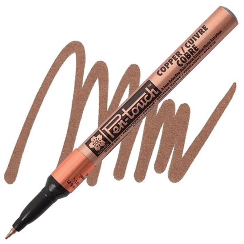 Sakura Pen Touch Kaligrafi Kalemi Medium 5.0 mm Bakır - 1