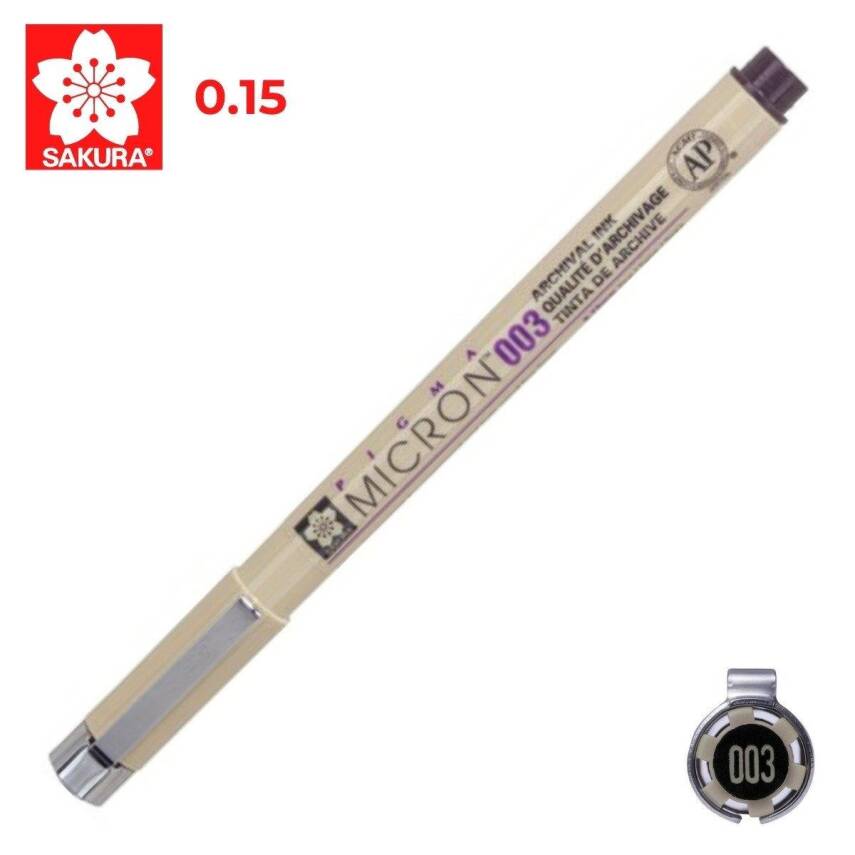 Sakura Pigma Micron 003 Çizim Kalemi Siyah 0.15 mm - 2