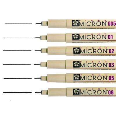 Sakura Pigma Micron 01 Çizim Kalemi Siyah 0.25 mm