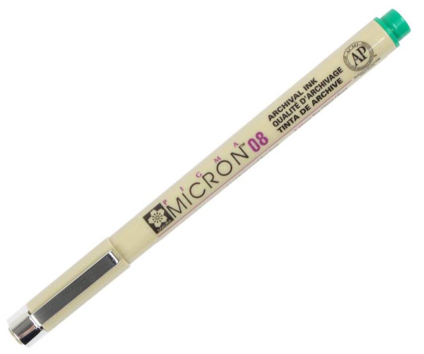 Sakura Pigma Micron 08 Yeşil 0,5 Mm - 1